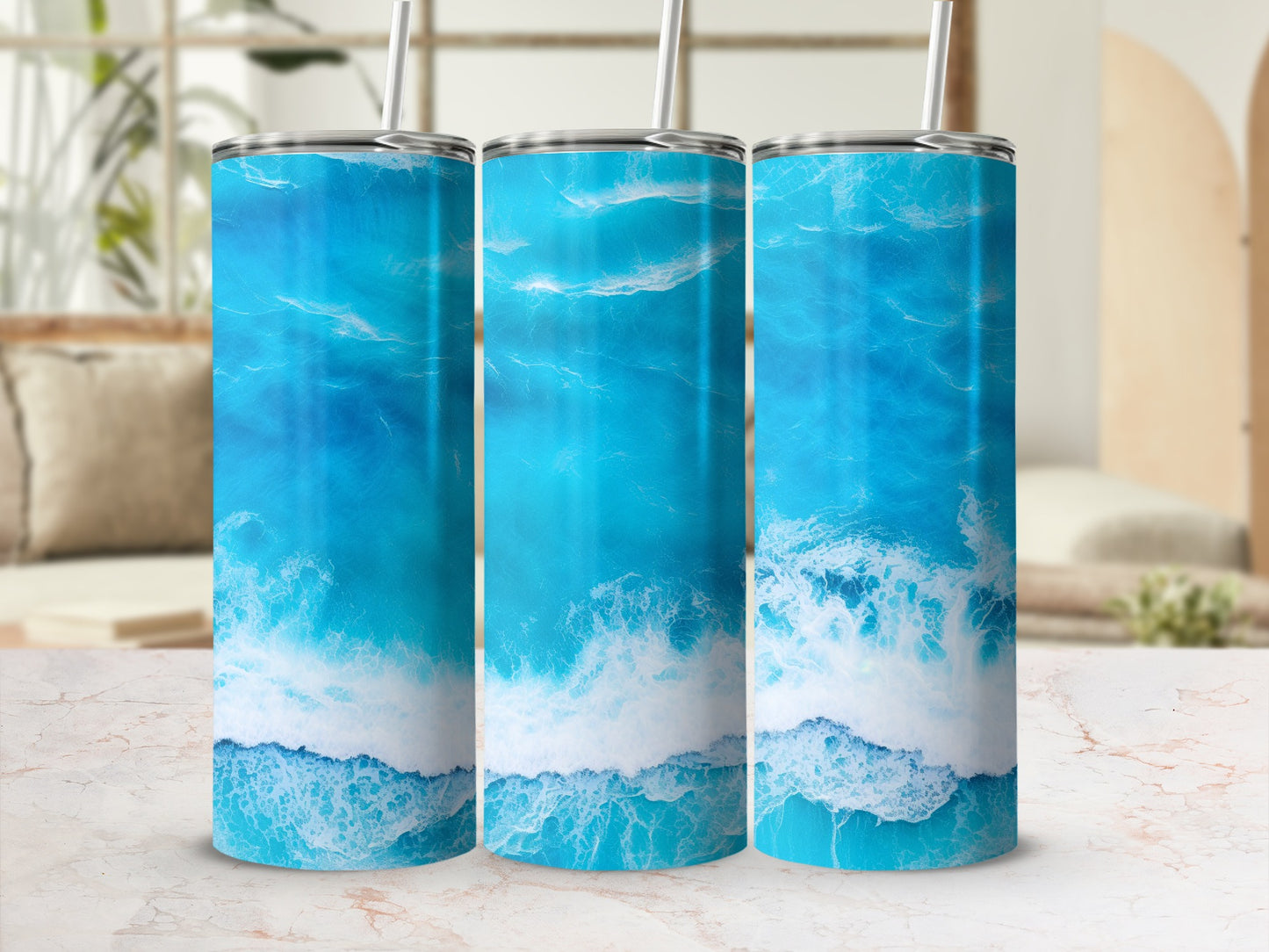 Vibrant Blue Ocean Wave Design Drink Tumbler product type
Tumbler, Ocean Waves, Blue Ocean, Beach Design, Coastal Decor, Seascape Print, Drinkware, Summer Drink, Aqua Blue, Wave Pattern, Cold Beverage, Travel Cup, Reusable Tumbler, Gift Idea, Tropical Vibes, Surf Themed, Water Design, Foamy Waves, Ocean Aesthetic, Outdoor Drink