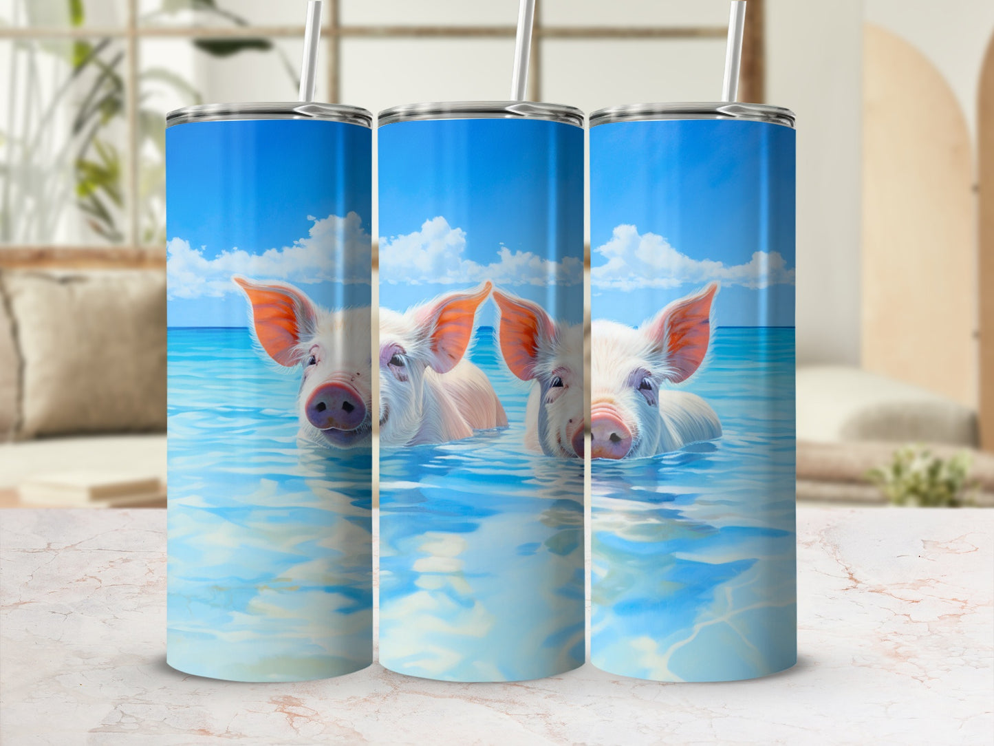 Pigs blue water clouds sunny tropical product type
Pigs
Swimming pigs
Blue water
Tropical scene
Ocean view
Beach vibe
Animal illustration
Cute animals
Sunny sky
White clouds
Exotic pigs
Water adventure
Pig art
Animal print
Happy pigs
Cartoon pigs
Farm animals
Summer design
Unique artwork
Pig lover gift