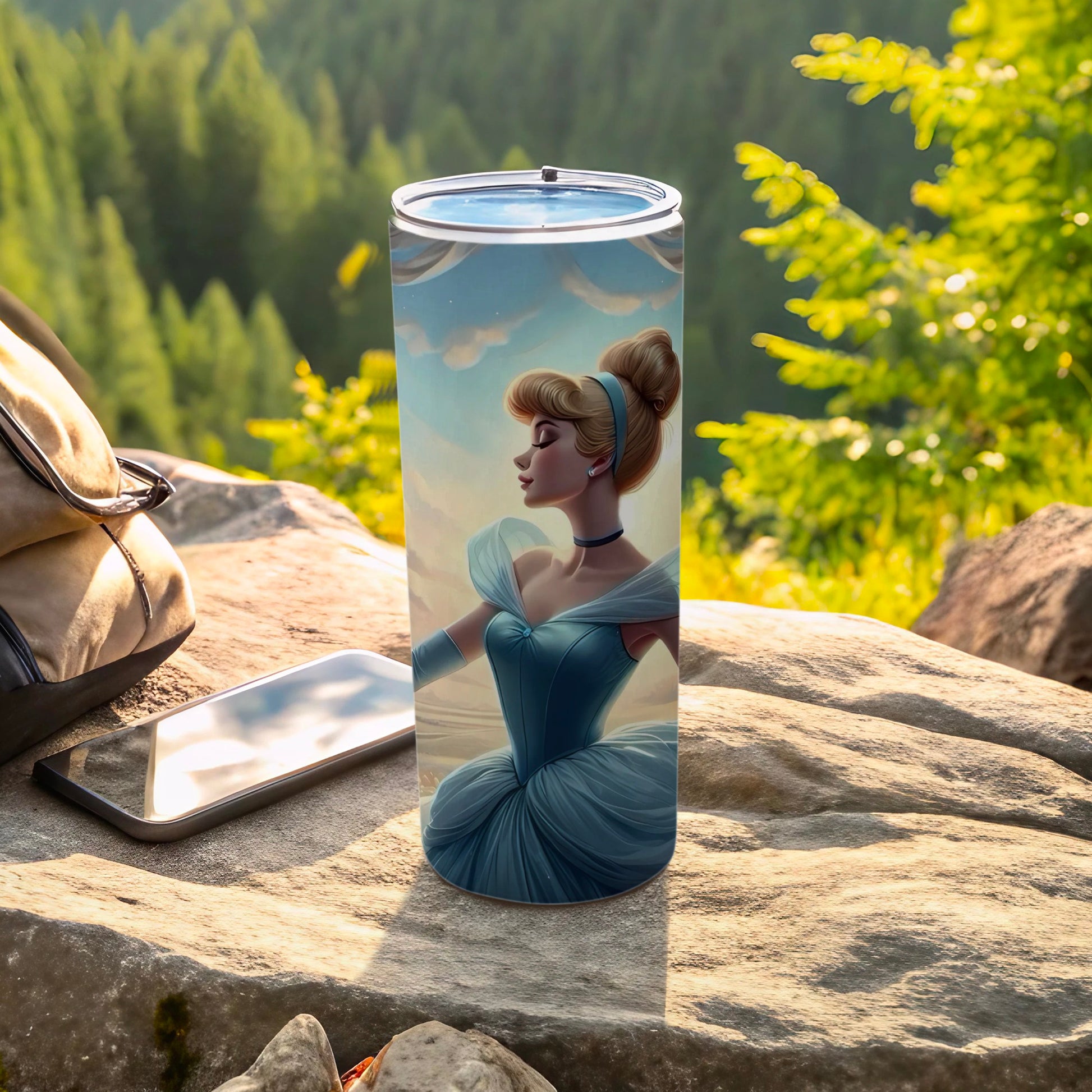 Elegant Princess Themed Design Travel Tumbler