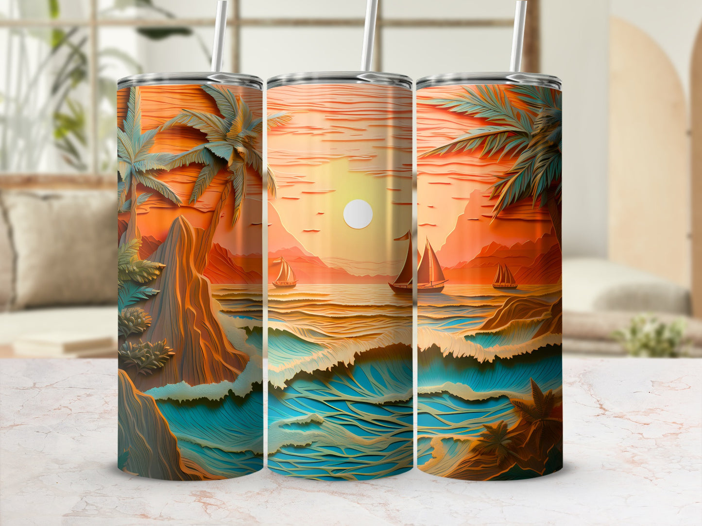 Tropical Sunset Beach Ocean Waves Palm Trees product type
Tropical
Sunset
Beach
Ocean
Waves
PalmTrees
Sailboats
Coastal
Summer
Island
Paradise
Vibrant
Artistic
NatureScene
Vacation
Sunny
Seascape
LayeredArt
Abstract
Dreamy