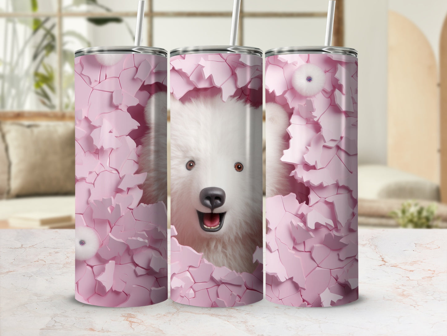 Playful White Puppy Breaking Pink Surface Tumbler product type
Dog
Puppy
White Dog
Samoyed Dog
Pink Design
Cracked Art
Tumbler Cup
Drinkware
Cute Animal
Adorable Pet
Fun Design
Unique Gift
Happy Dog
Cartoon Puppy
Fluffy Dog
Pet Lover
Birthday Gift
Trendy Tumbler
Personalized Gift
Water Bottle