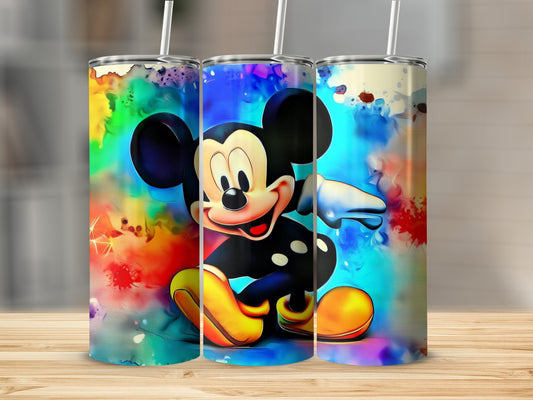 Vibrant Mickey Mouse Artwork Tumbler Collection