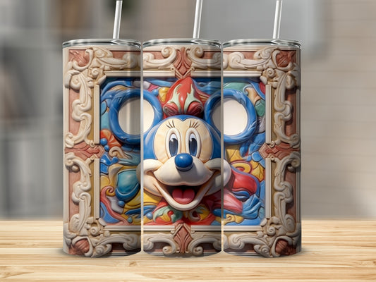 Colorful Disney-inspired Tumbler with Mickey Mouse Design