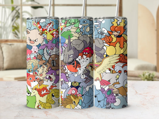 Colorful Creature-Themed Tumblers Insulated Drinkware
