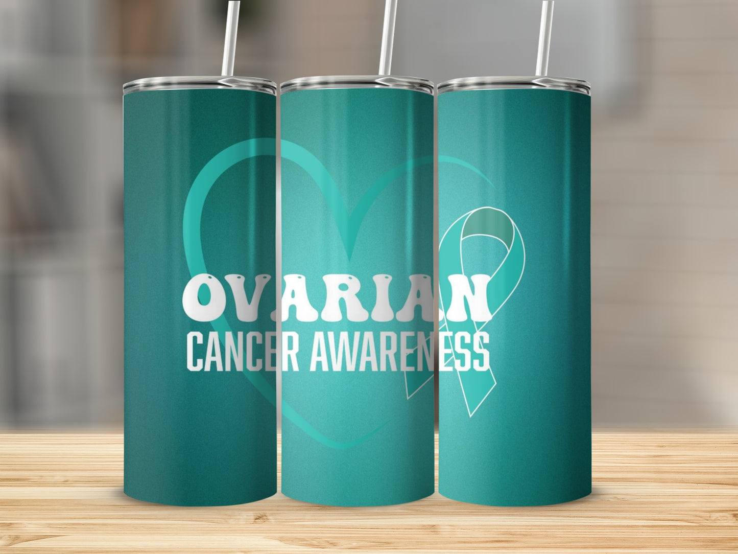 Ovarian Cancer Awareness Tumbler Flask Limited Edition