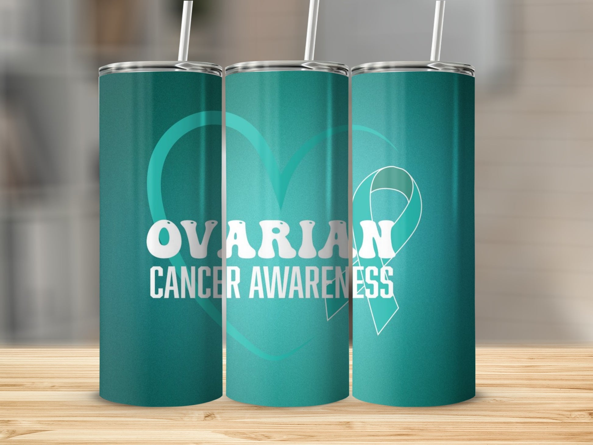 Ovarian Cancer Awareness Tumbler Flask Limited Edition