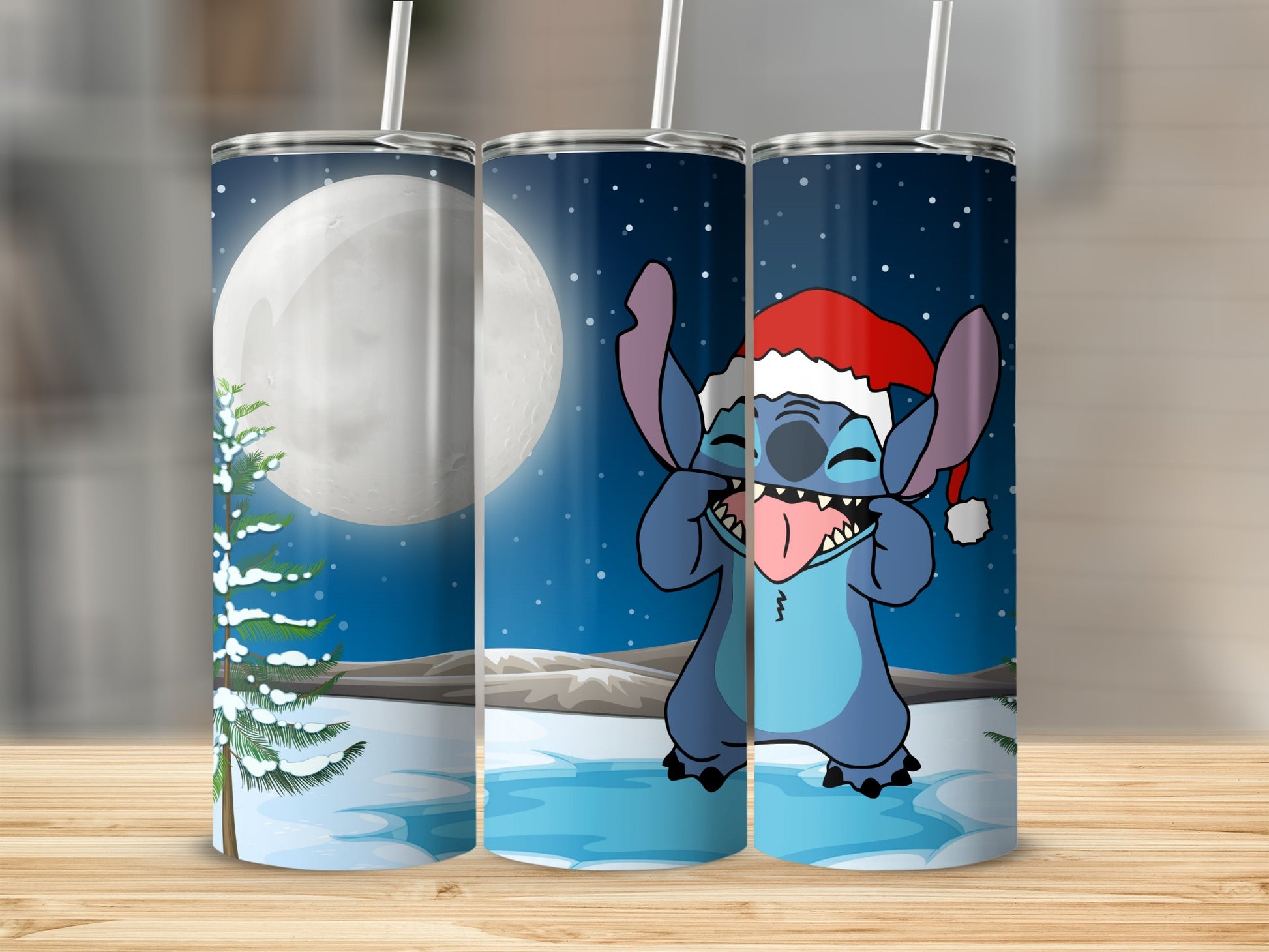 Festive Cartoon Character Tumbler for Holiday Fun