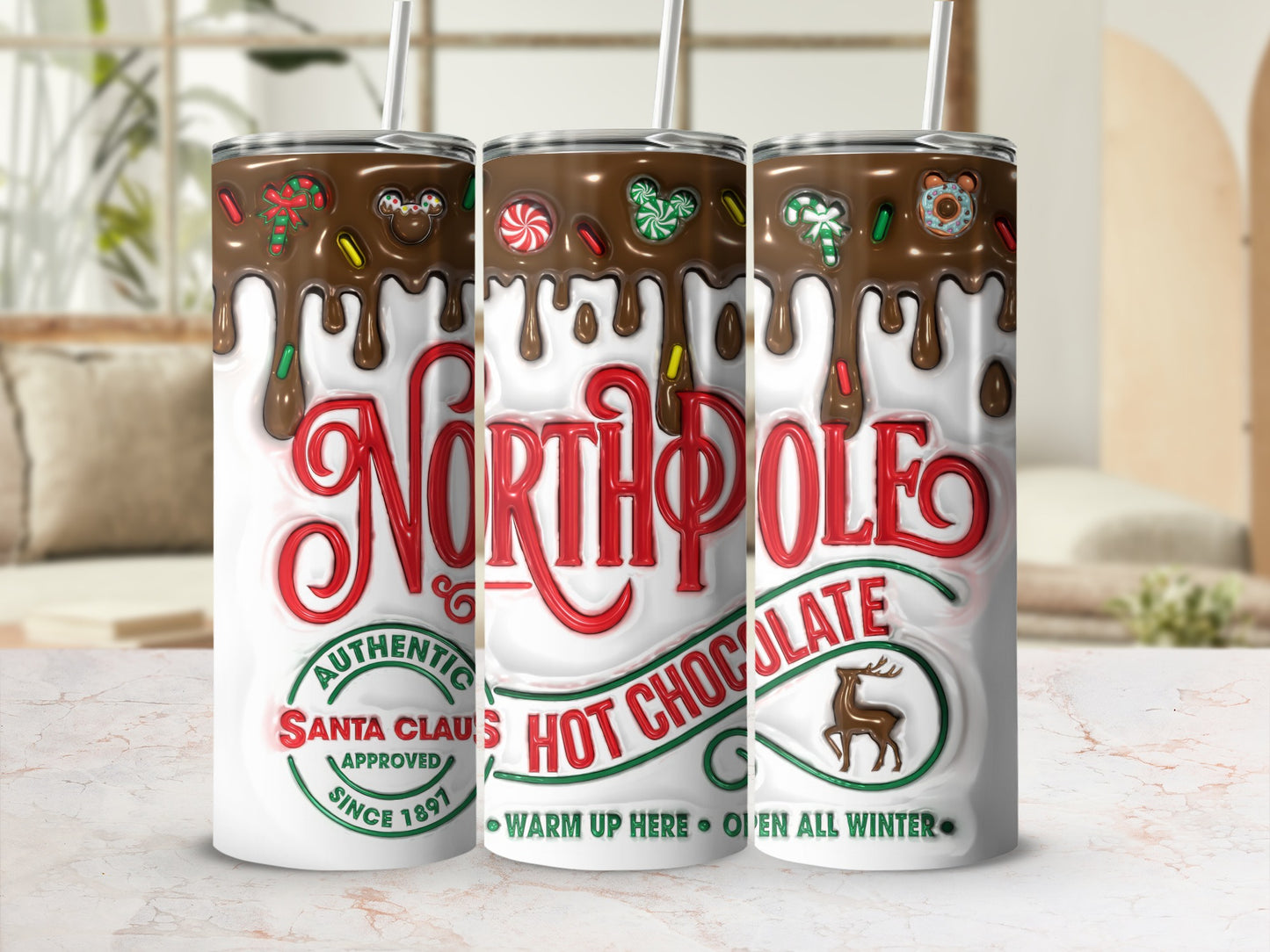 North Pole Hot Chocolate Authentic Santa Claus Tumbler