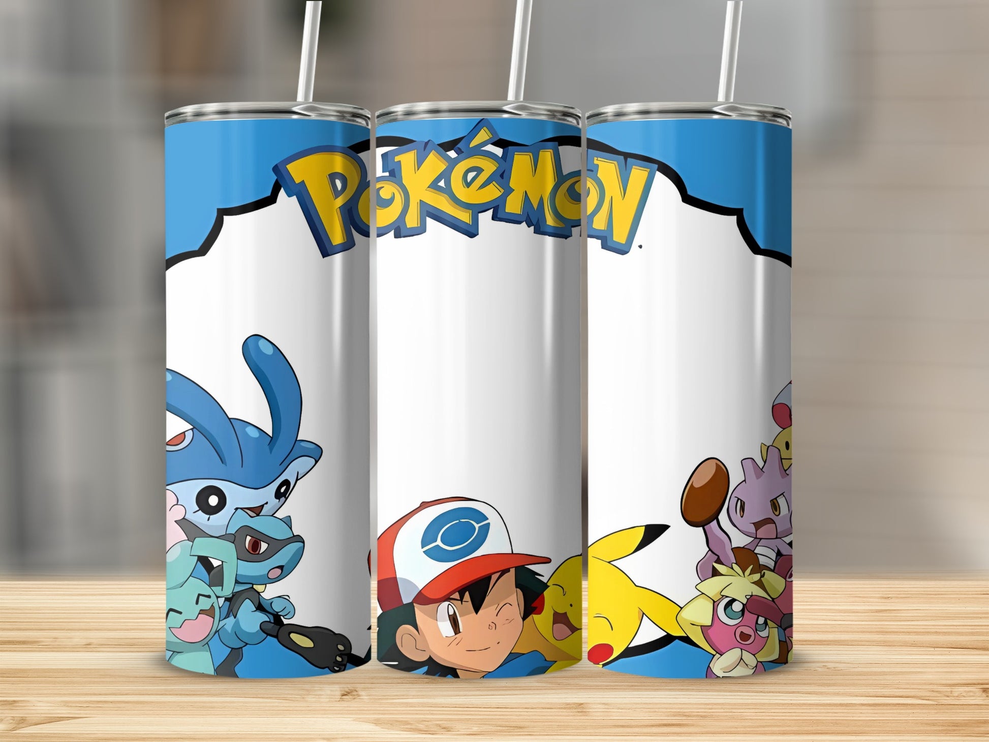 Vibrant Pokemon Characters Stainless Steel Tumbler