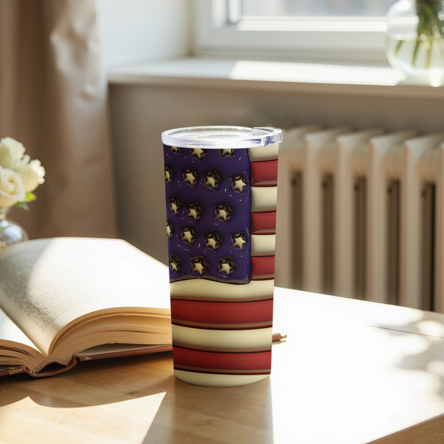 Patriotic American Flag Insulated Drinkware Tumbler