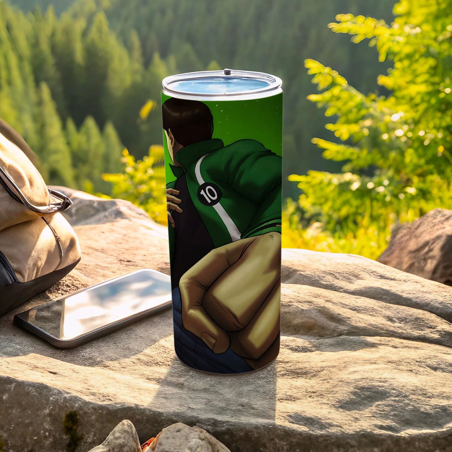Anime Character Punch Graphic Tumbler Cup