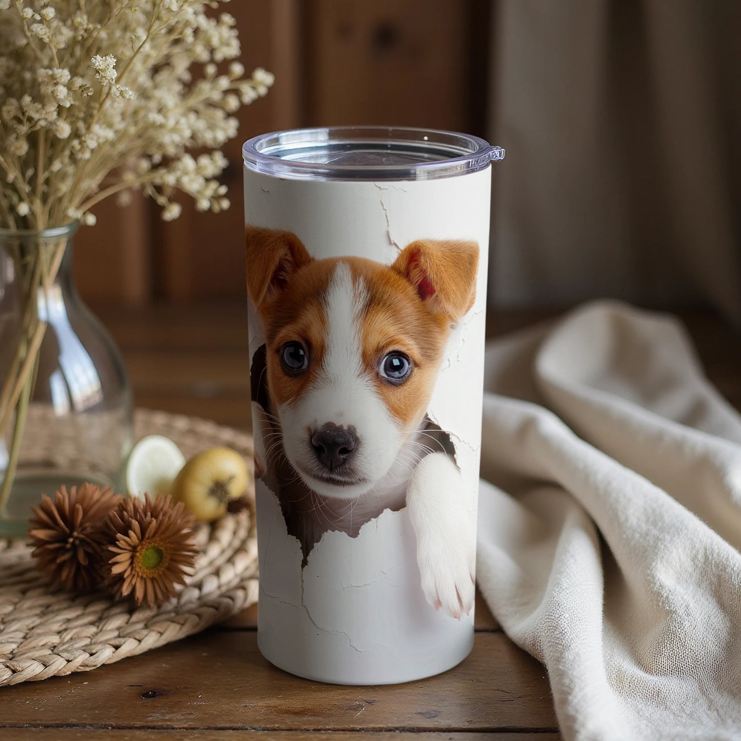Adorable Puppy Bursting Tumbler Cute Canine Design product type