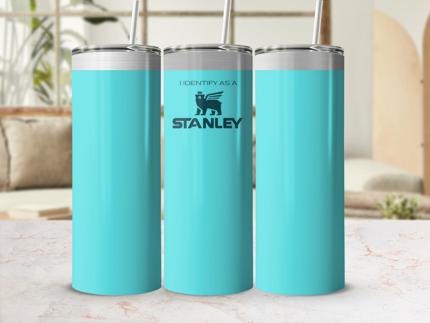 I Identify As A Stanley Blue Tumbler Product