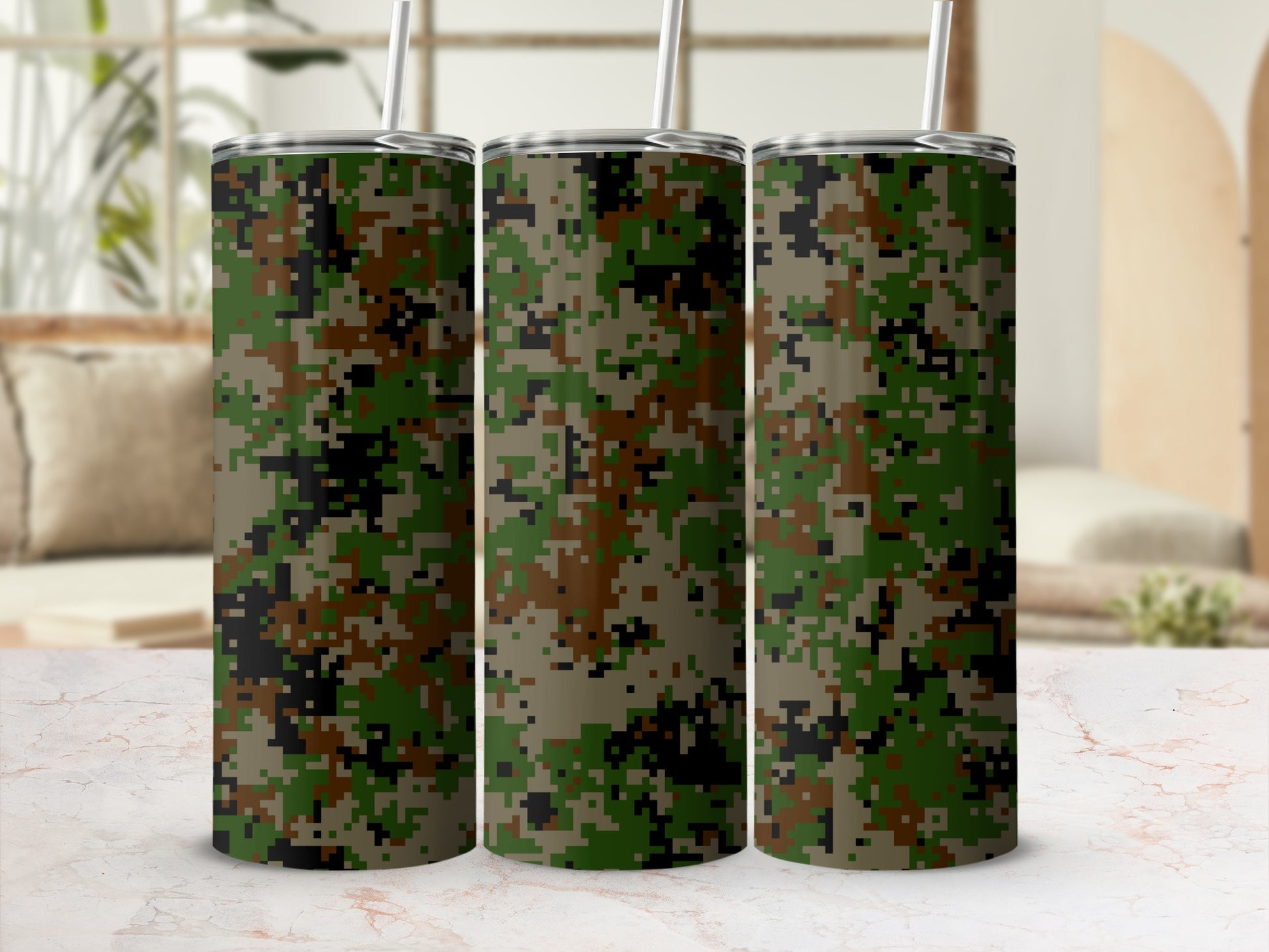 Camouflage Military Pattern Insulated Tumbler Product