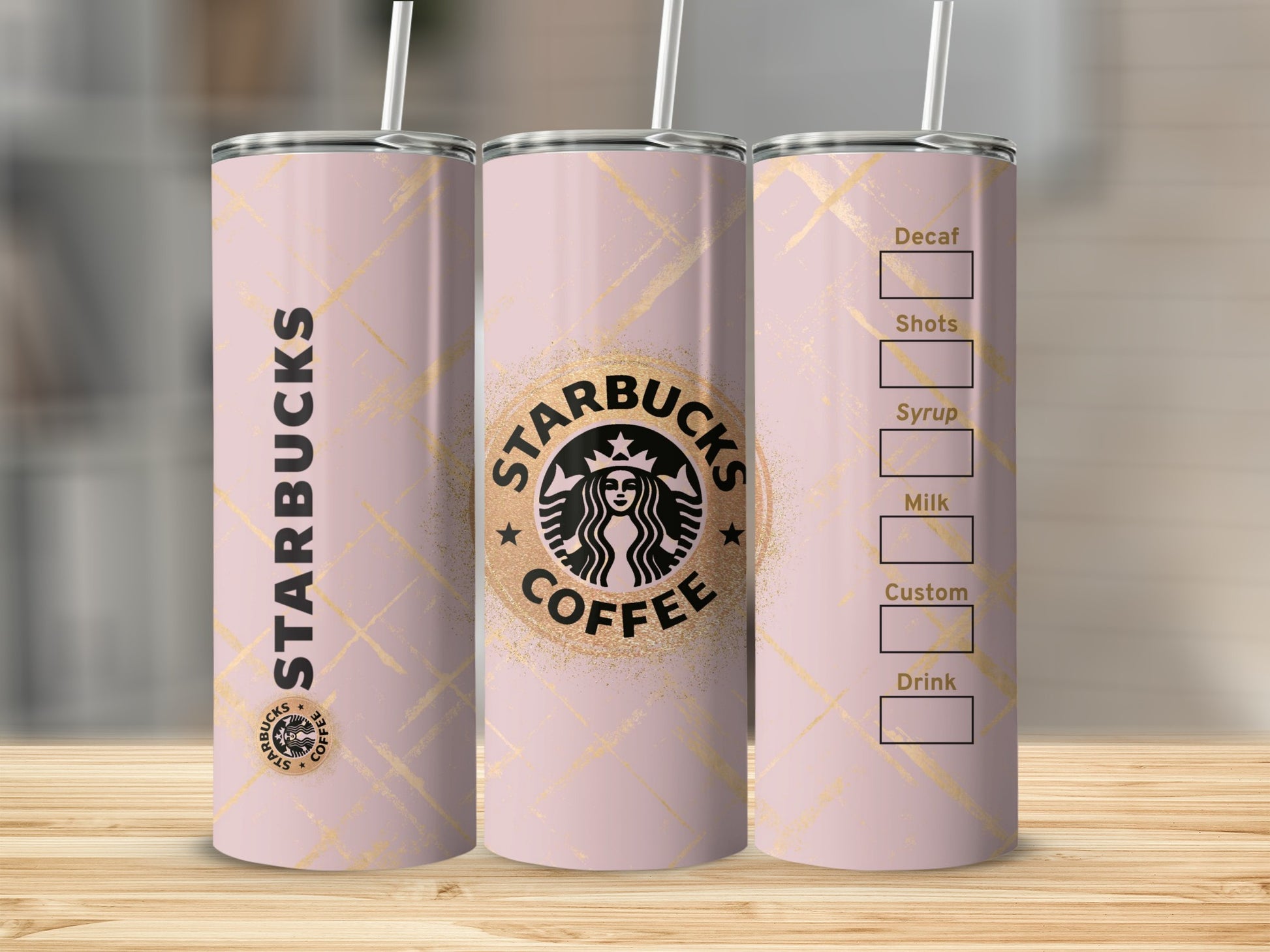 Starbucks Coffee Tumbler with Customizable Drink Options