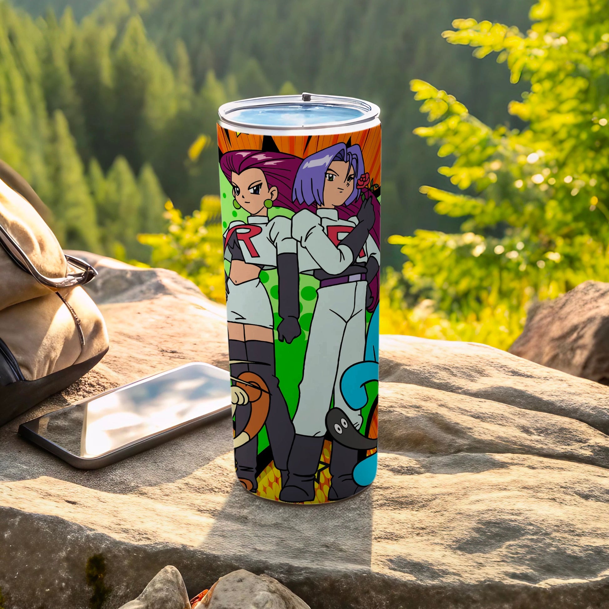 Team Rocket Anime Tumbler featuring Iconic Characters