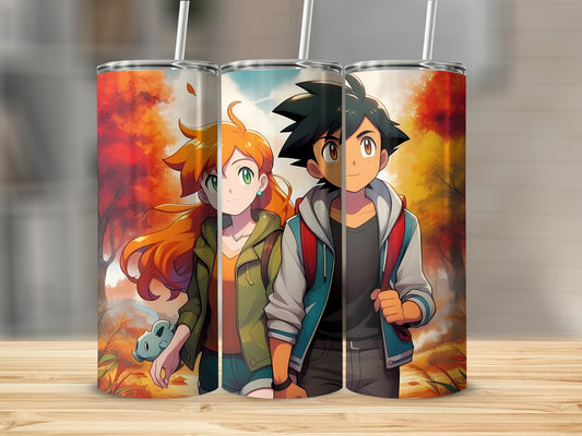 Autumn Adventure Anime Character Stainless Steel Tumbler