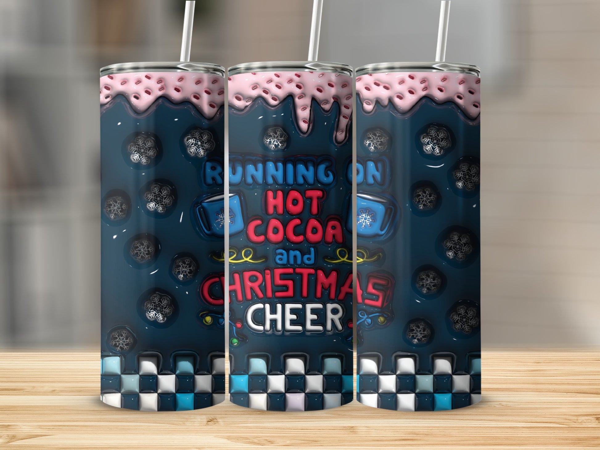Running On Hot Cocoa and Christmas Cheer Tumbler