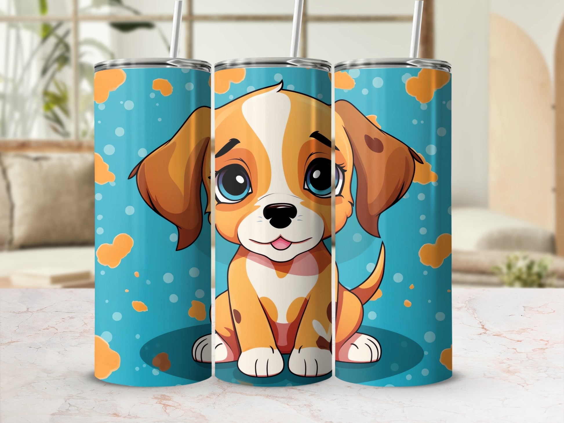 Cute Puppy Blue Orange Cloud Design Tumbler product type
Puppy Dog Cute puppy Cartoon dog Blue tumbler Orange clouds Adorable puppy Pet lover Animal design Kids tumbler Drinkware Insulated tumbler Gift idea Dog mom gift Puppy art Kawaii dog Happy puppy Beverage holder Travel mug Whimsical design
