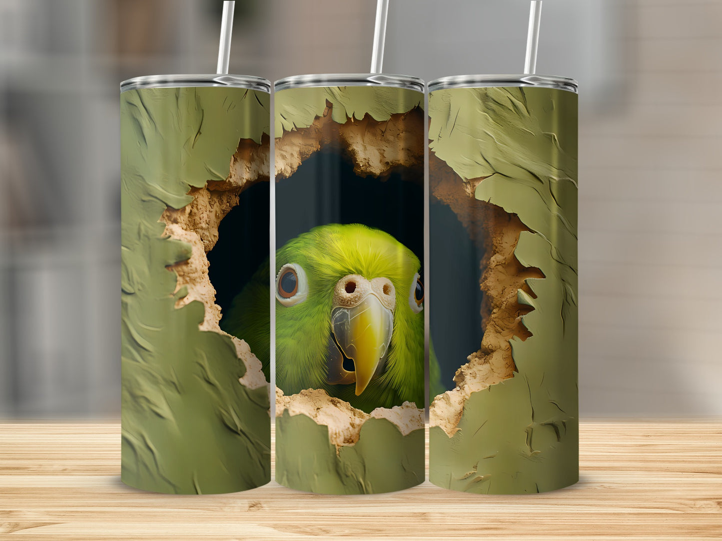 Bright Green Parrot Peeking Art Design Tumbler product type
Parrot
Green Parrot
Bird Design
Tropical Bird
Animal Art
Nature Inspired
Peeking Parrot
Wildlife Tumbler
Avian Theme
Vibrant Design
Jungle Bird
Rainforest Animal
Unique Drinkware
Custom Tumbler
Bird Lover Gift
Cute Parrot
Exotic Bird
Textured Art
Greenery Design
Feathered Friend