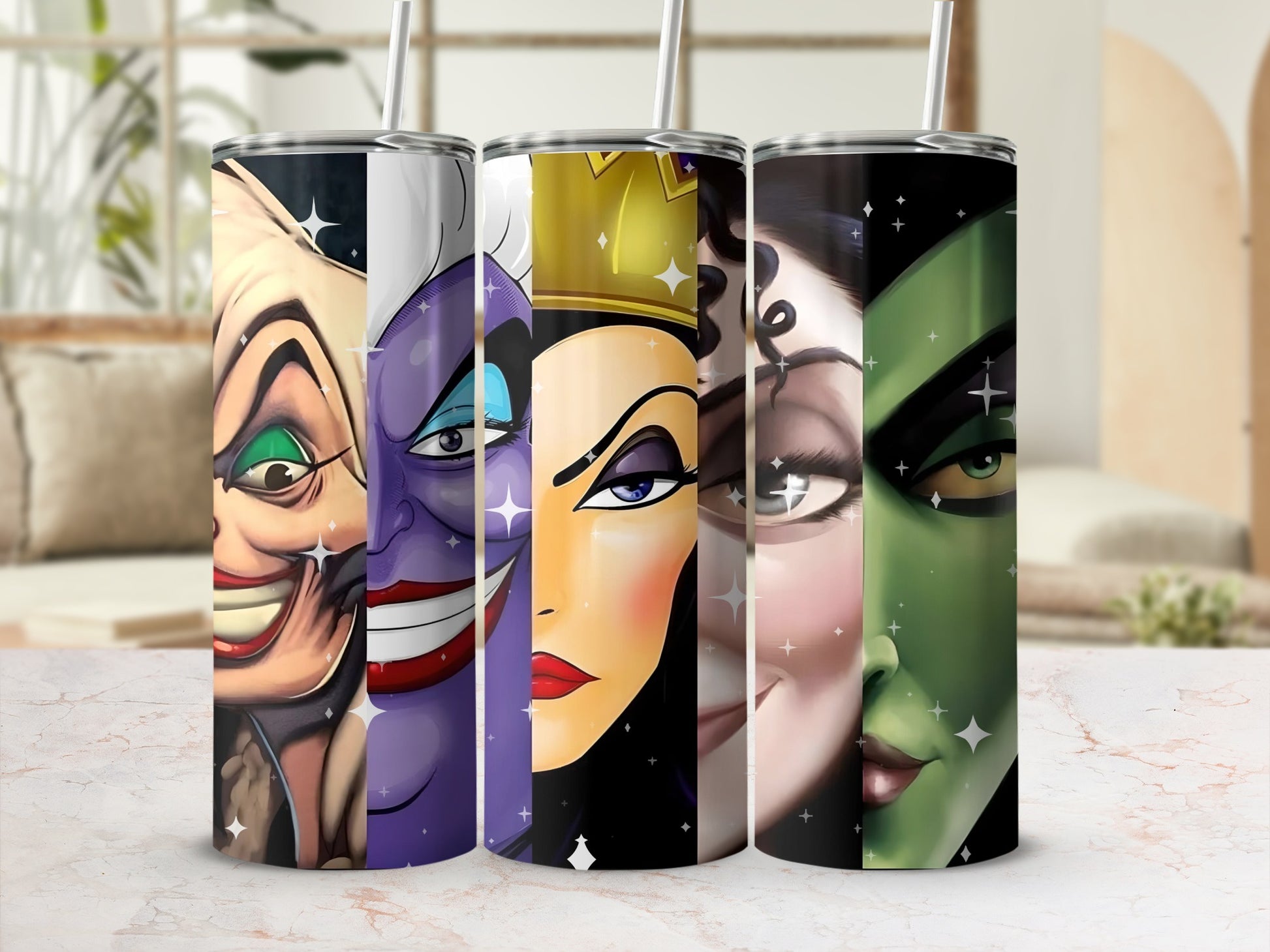 Villain Character Art Collection Travel Tumblers