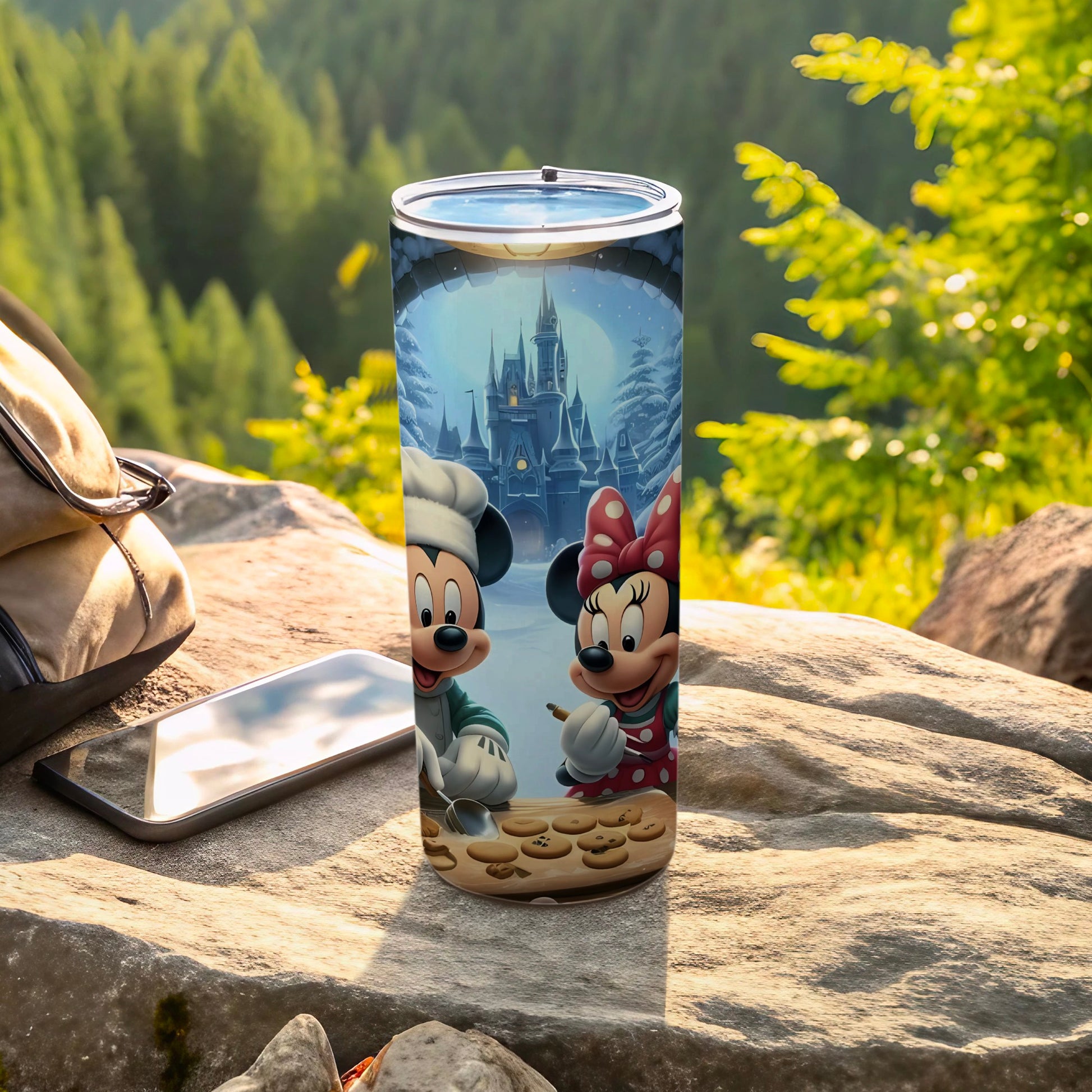 Mickey and Minnie Mouse Castle Scenic Tumbler Product