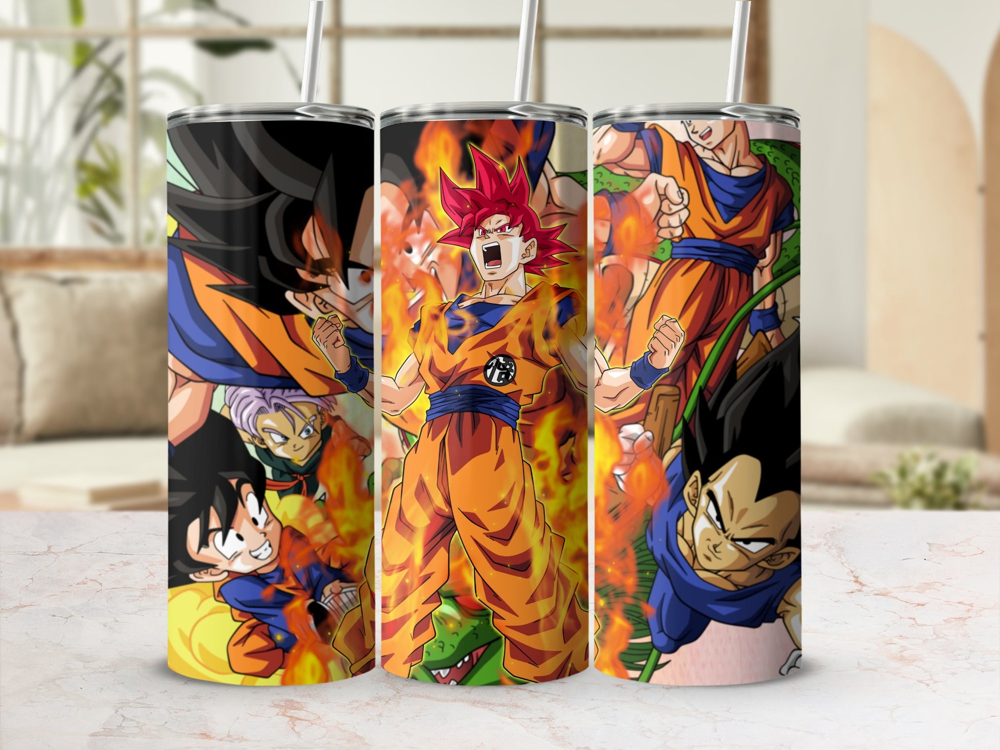 Colorful Dragon Ball Z Characters Tumbler Product