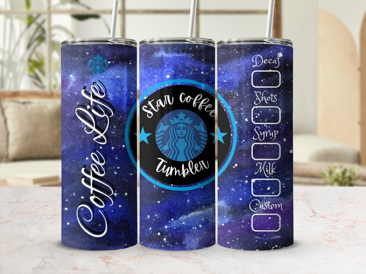 Coffee oLife Star Coffee Tumbler Custom Options