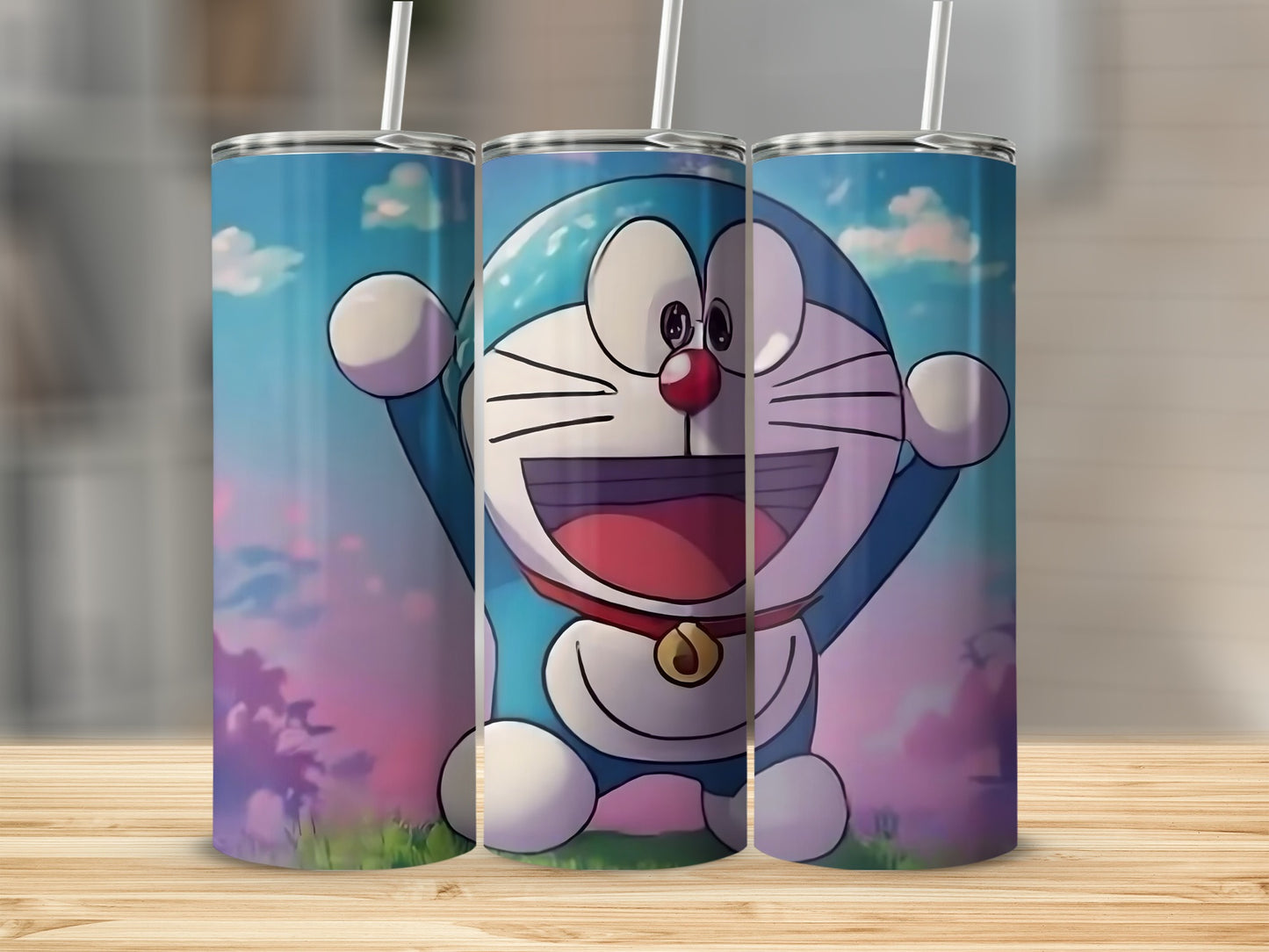 Cartoon Character Blue and White Tumbler product