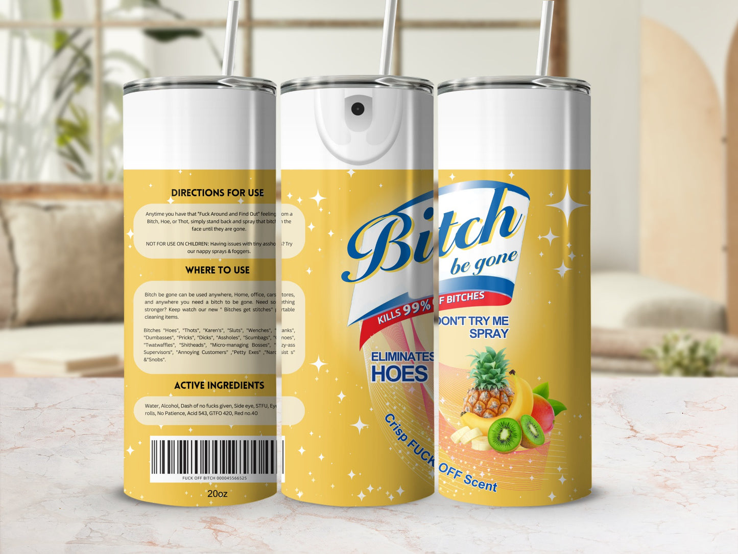 Bitch Be Gone Kills Bitches Eliminate Hoes Spray