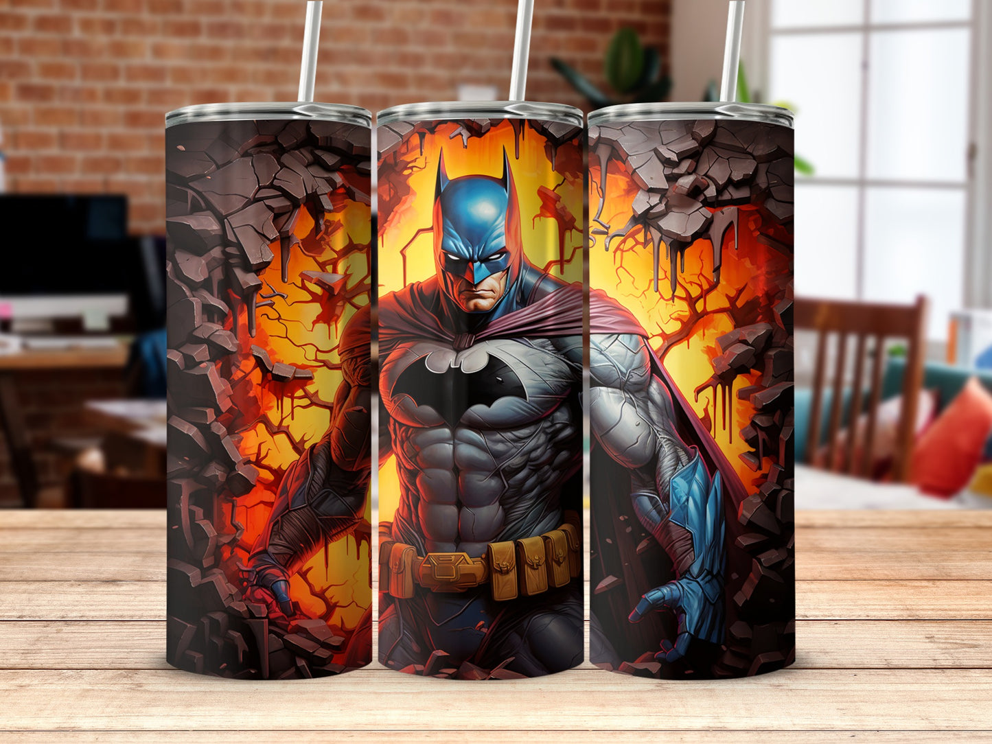 Batman Shredded Wall Scene Insulated Tumbler product