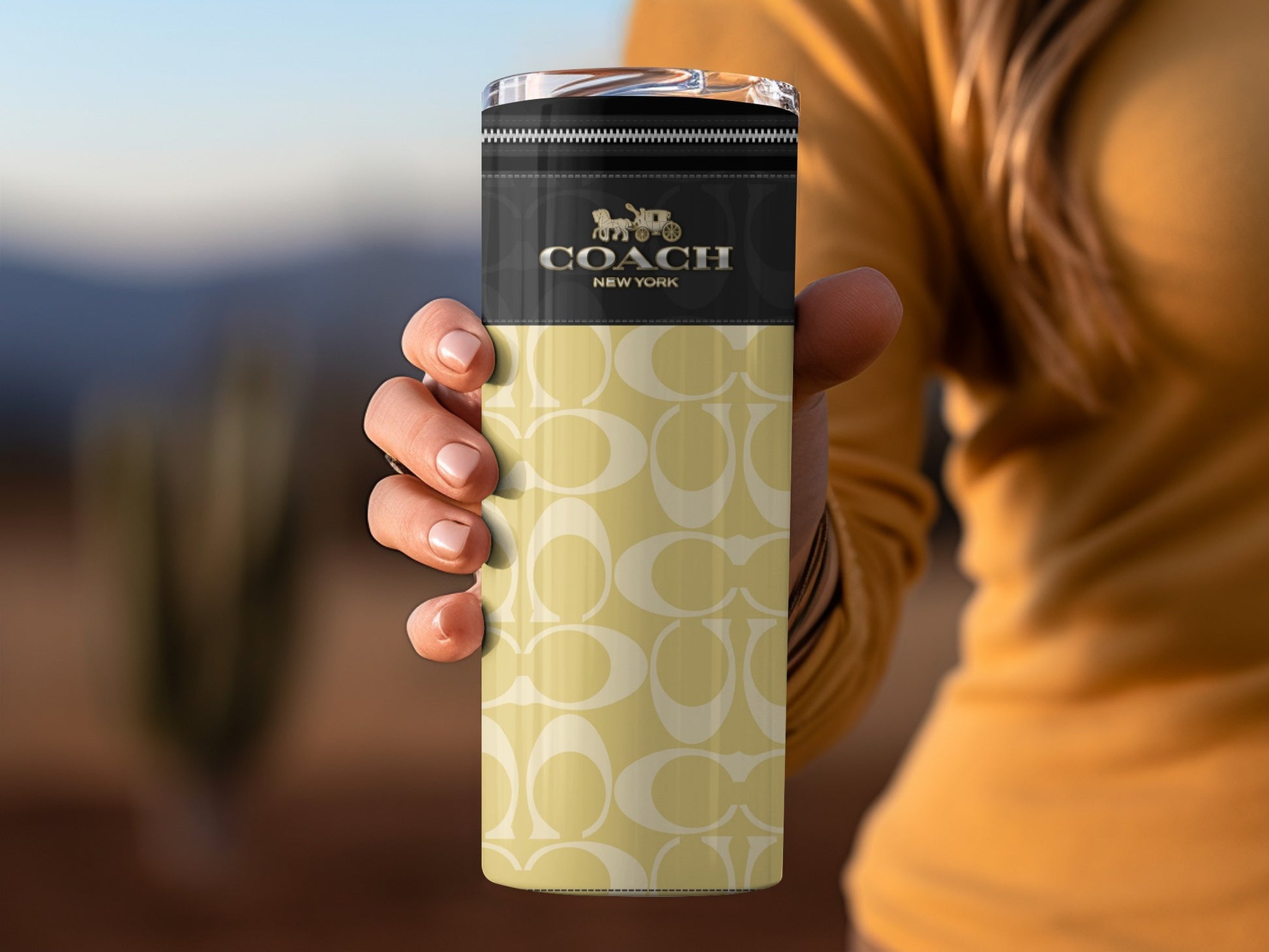 Stylish Coach New York Insulated Drink Tumbler