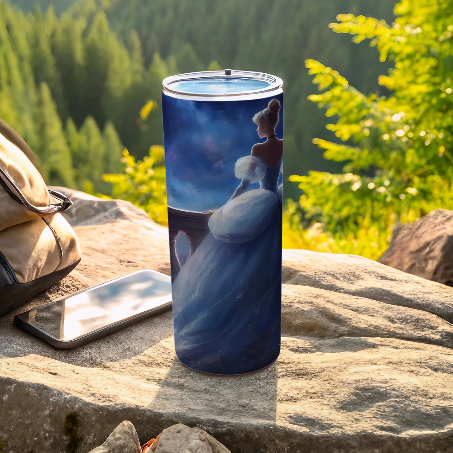 Enchanting Princess Scene Insulated Tumbler Beverage Container