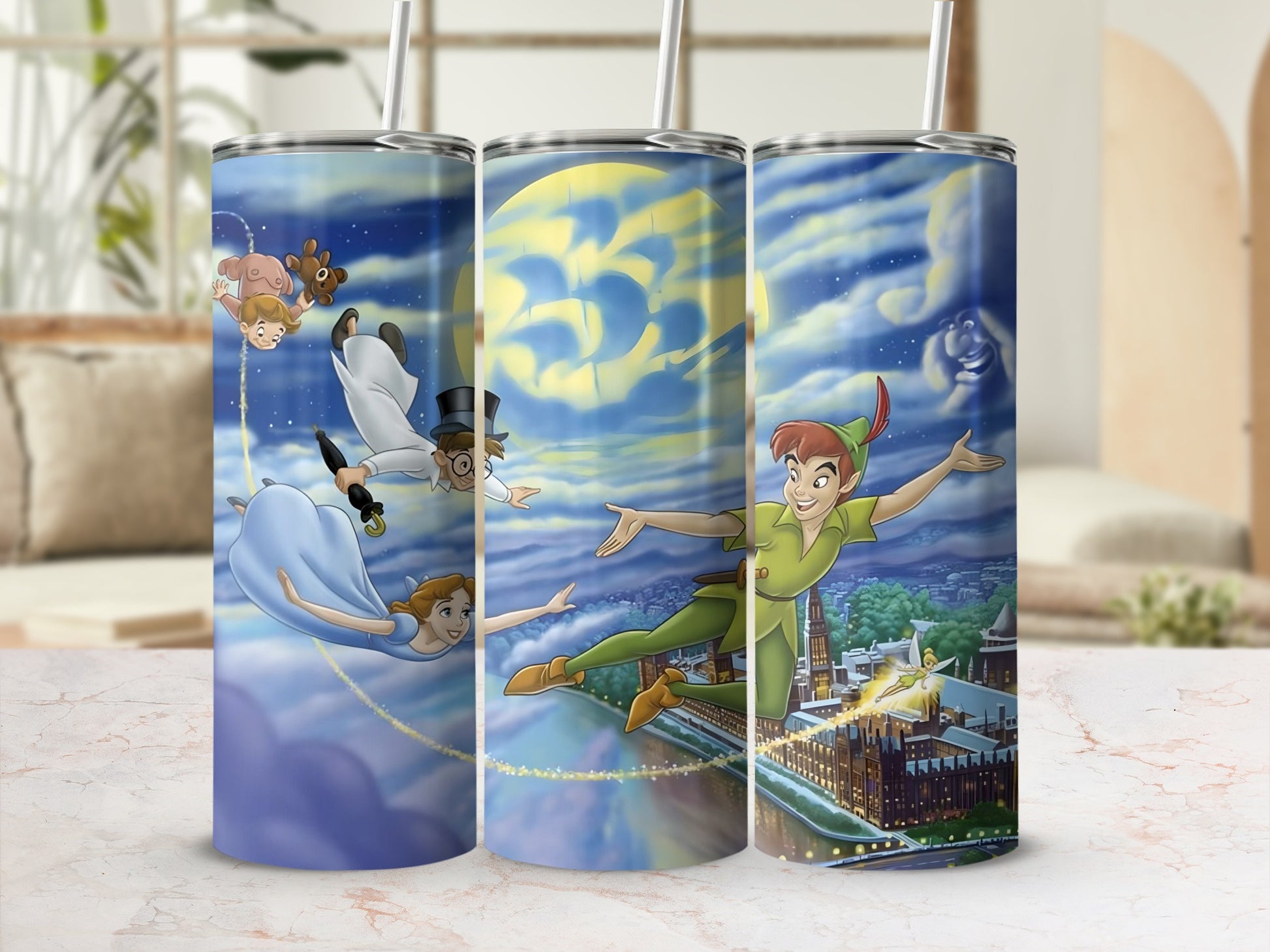 Magical Night Flying Adventure Themed Tumblers
