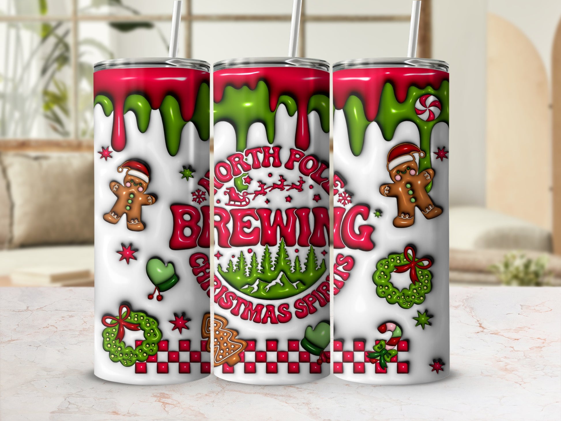 North Pole Brewing Christmas Spirits Tumbler Wrap
