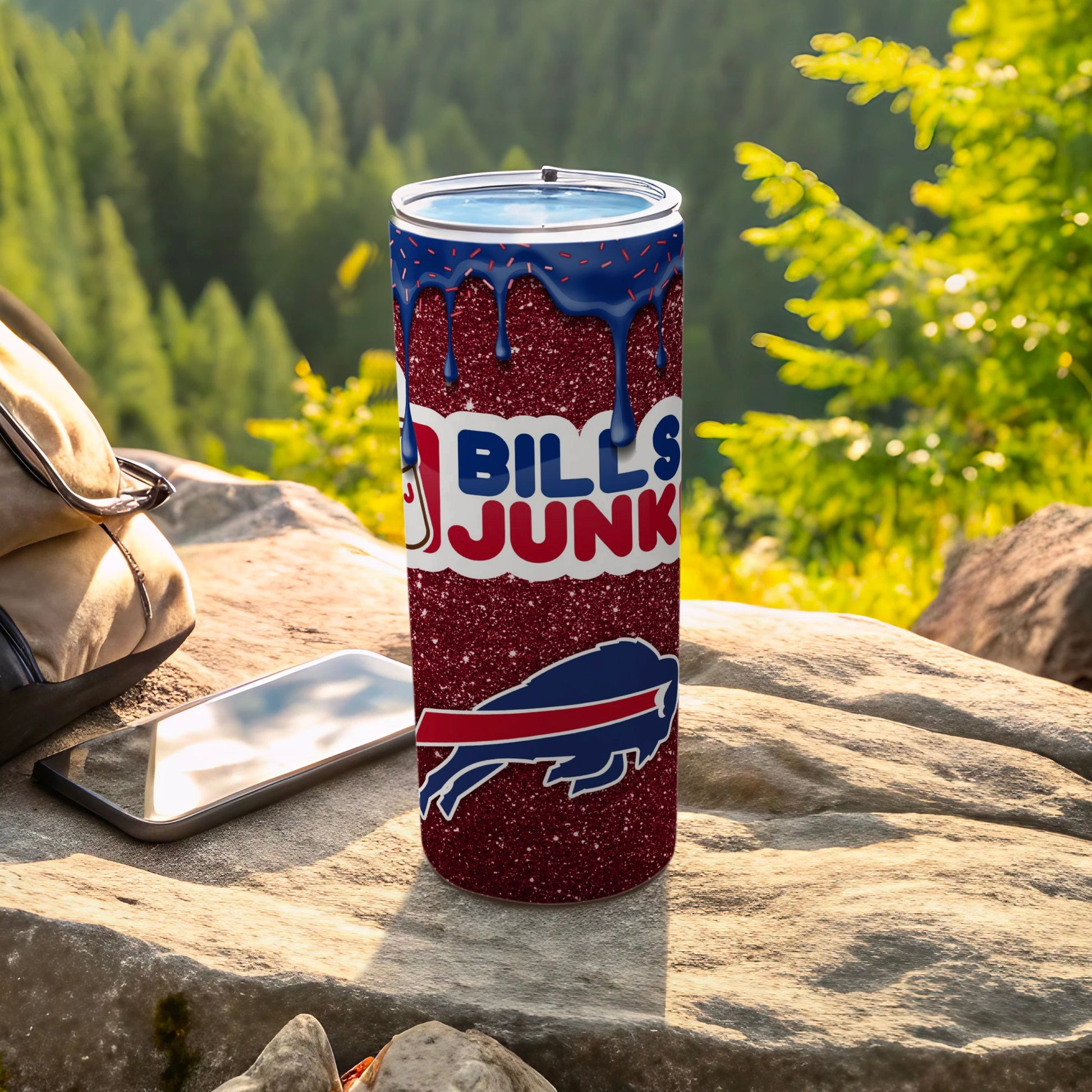 Bills Junk Custom Red Blue White Tumbler Cup