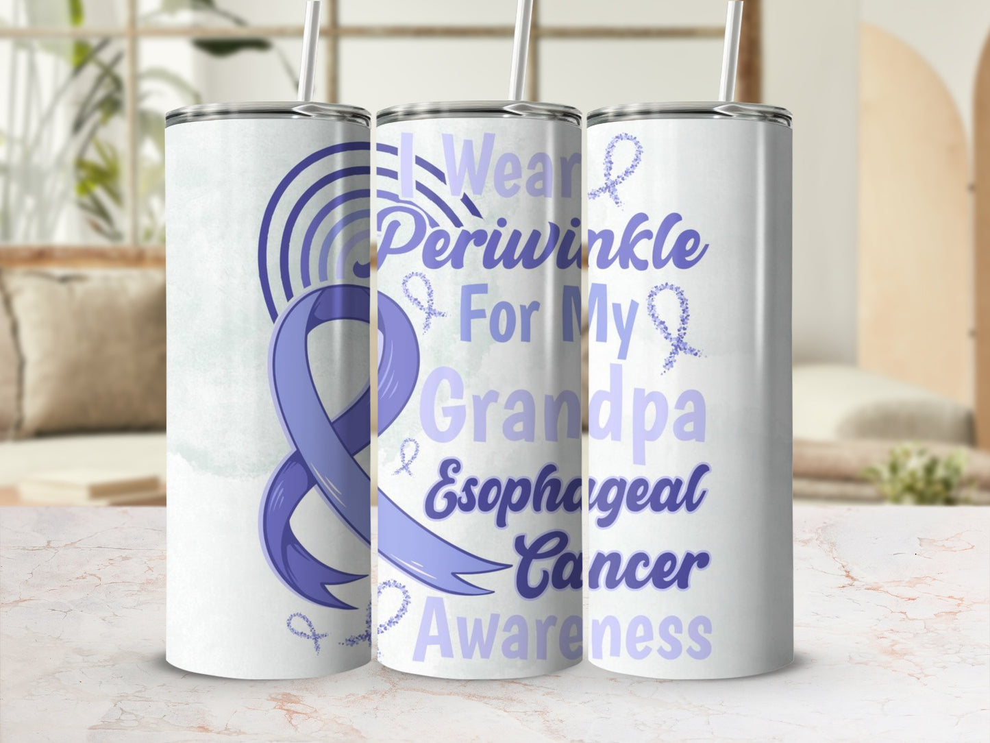 I Wear Periwinkle For My Grandpa Esophageal Cancer Awareness