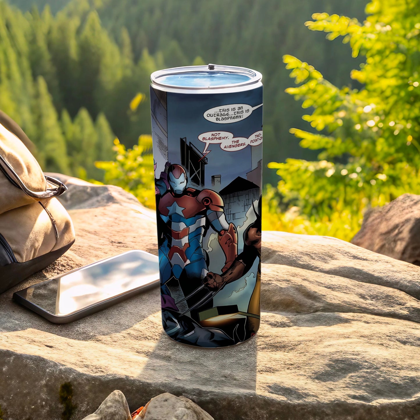 Iron Man and Avengers Themed Tumbler For Outdoor Enthusiasts
