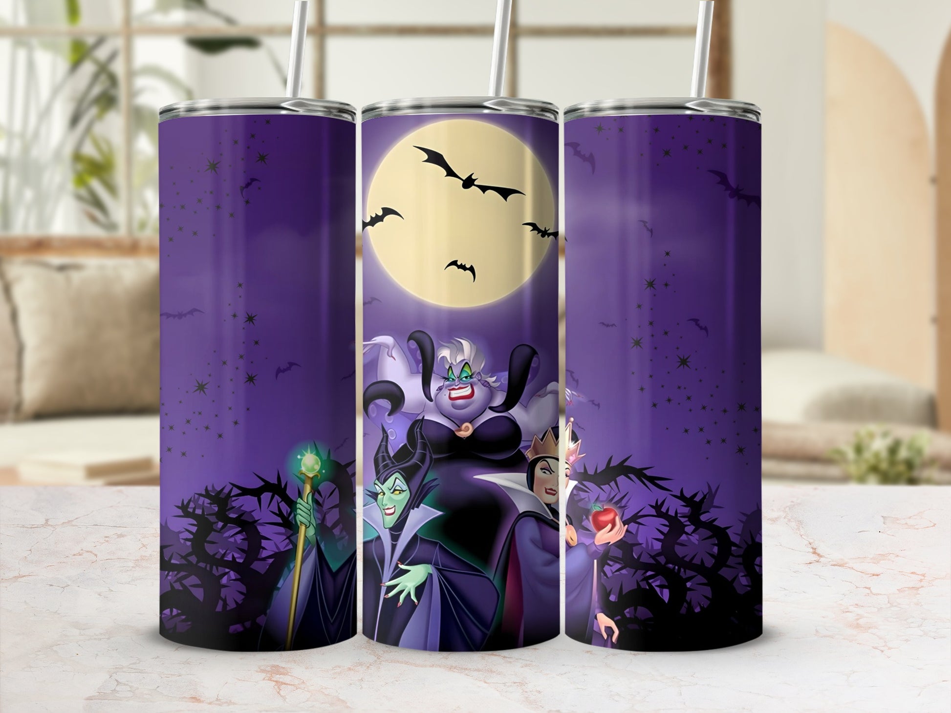 Moonlit Night Evil Queens Purple Tumbler
