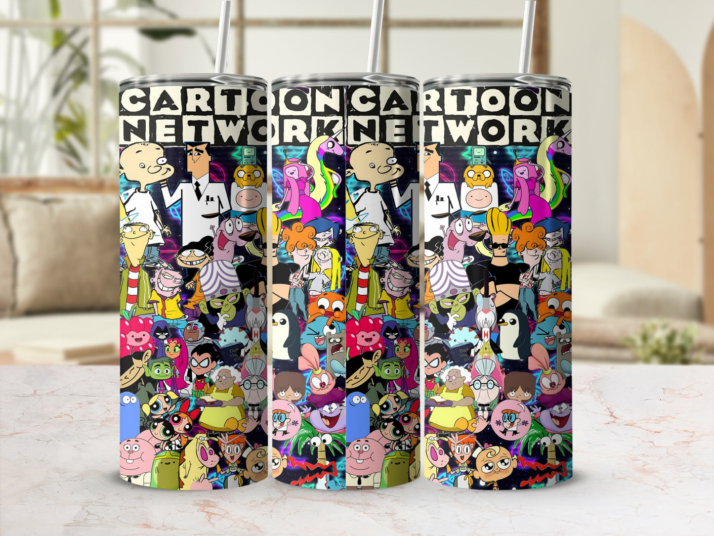 Cartoon Network Characters Collage Tumbler Cup