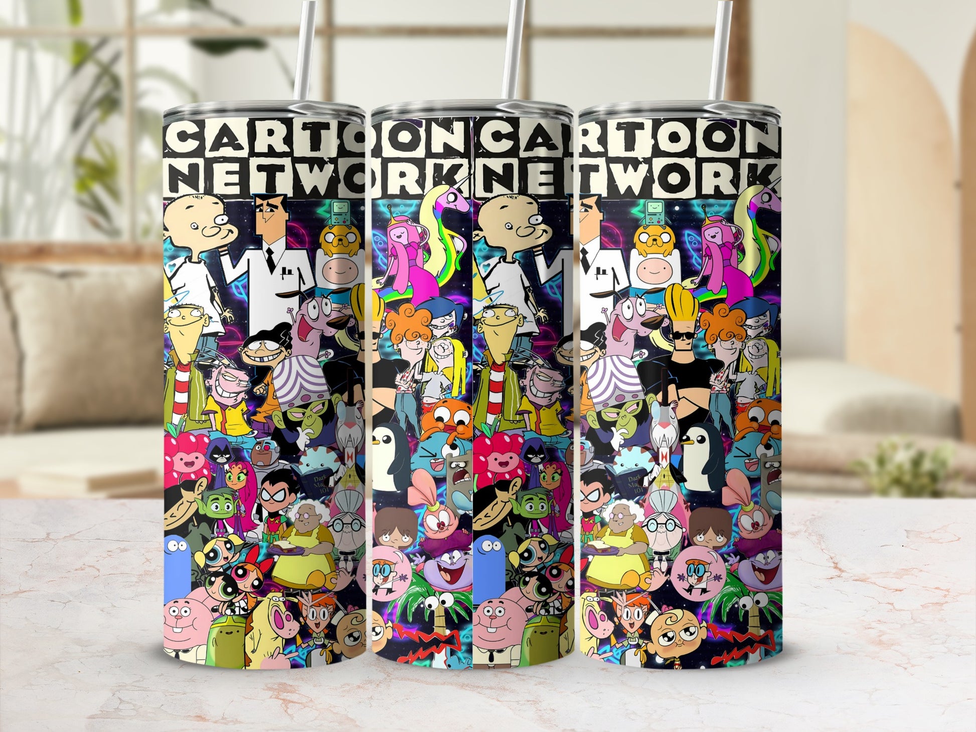 Cartoon Network Characters Collage Tumbler Cup