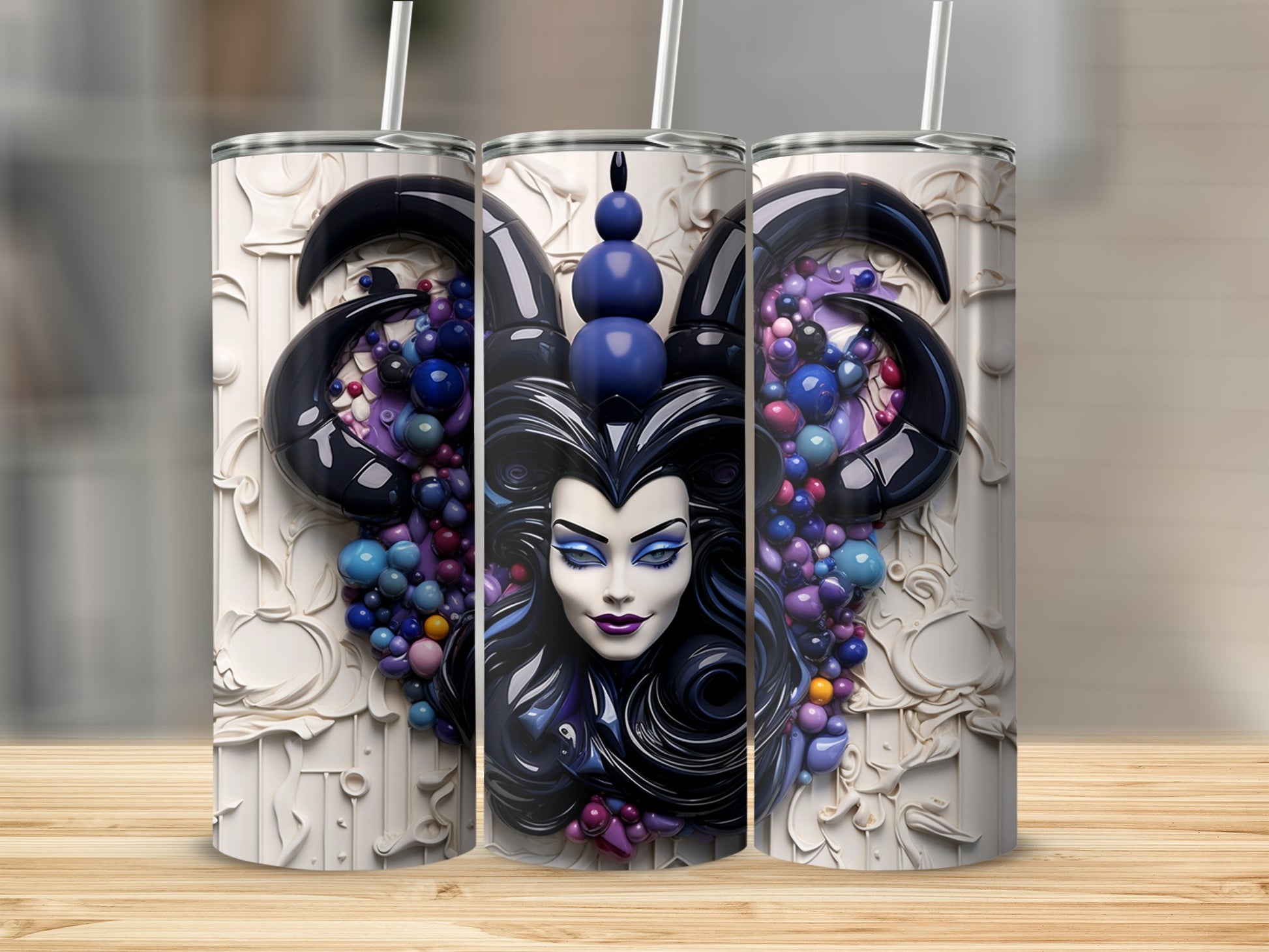 Enchanting Dark Fairy Tale Tumbler for Stylish Sipping