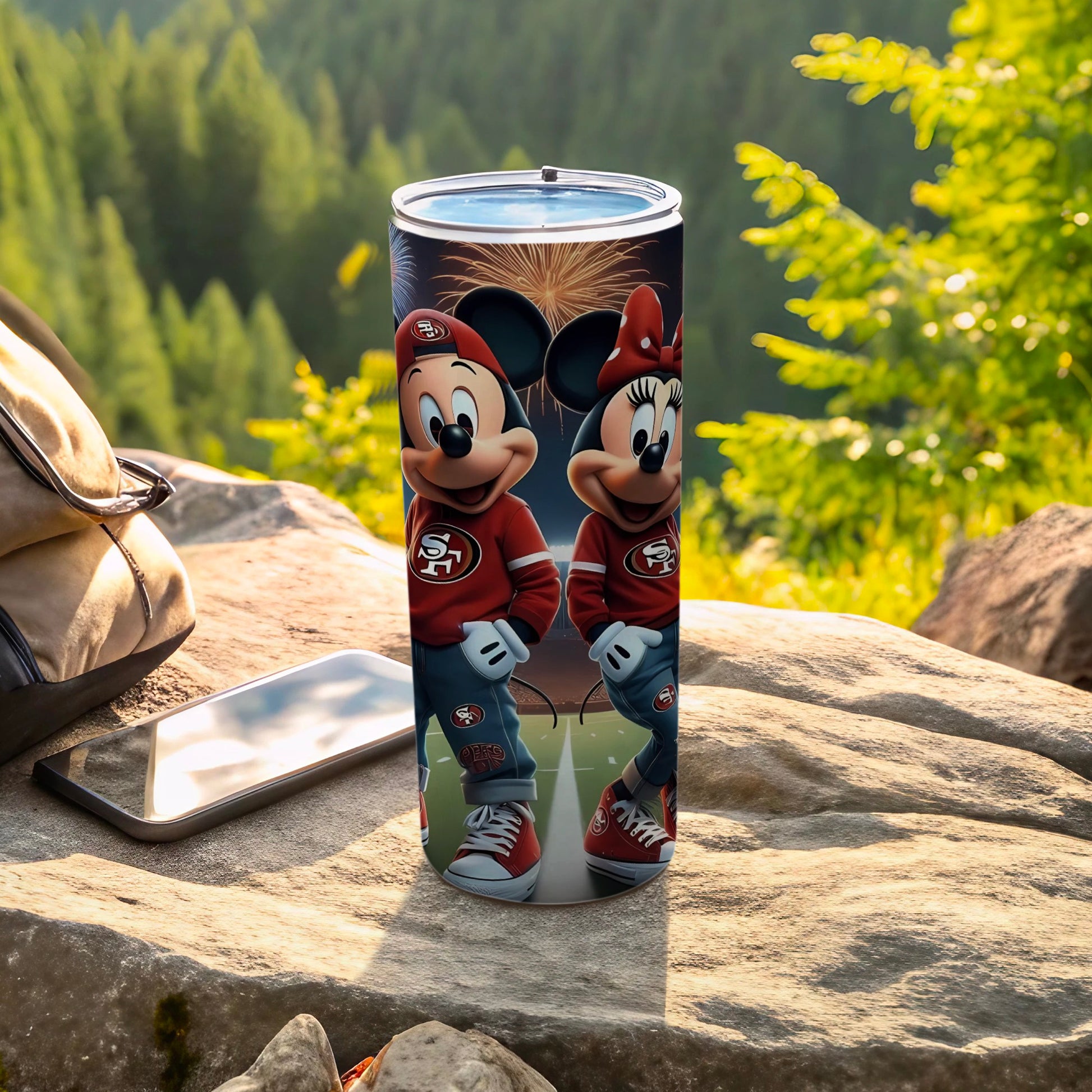 Mickey and Minnie Mouse Tumbler for Outdoor Adventures