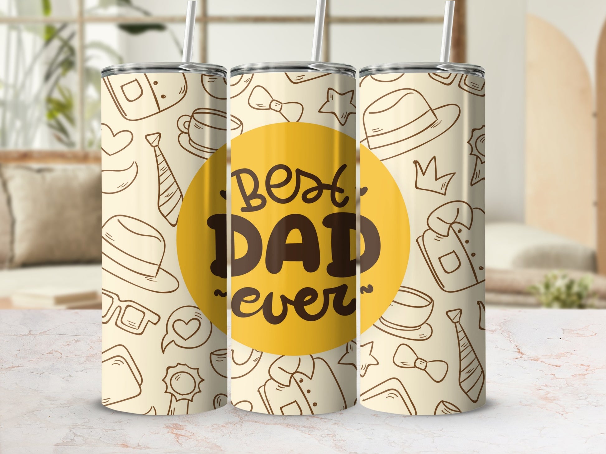 Best Dad Ever Design Insulated Tumbler for Father's Day