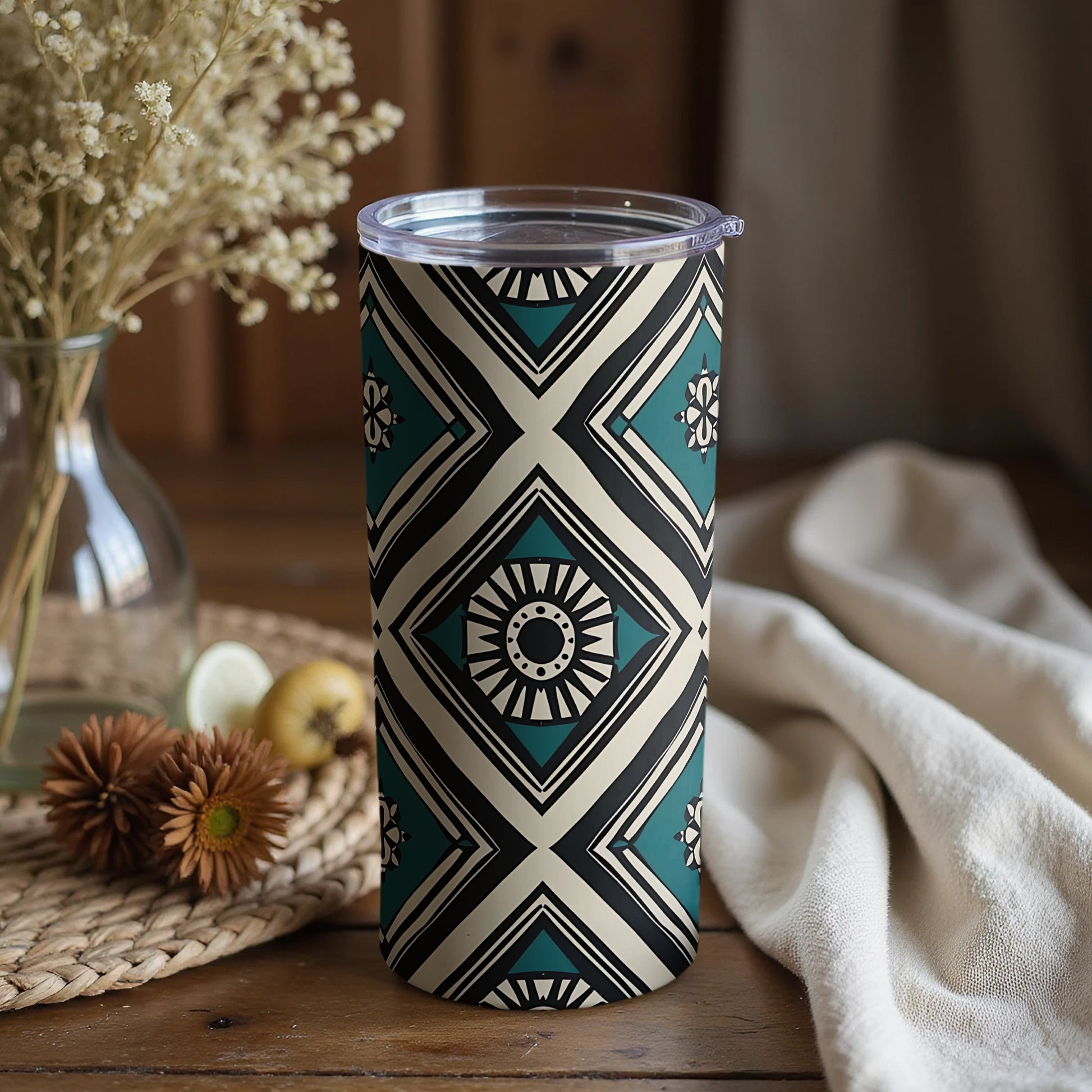 Modern Geometric Pattern Insulated Tumbler product