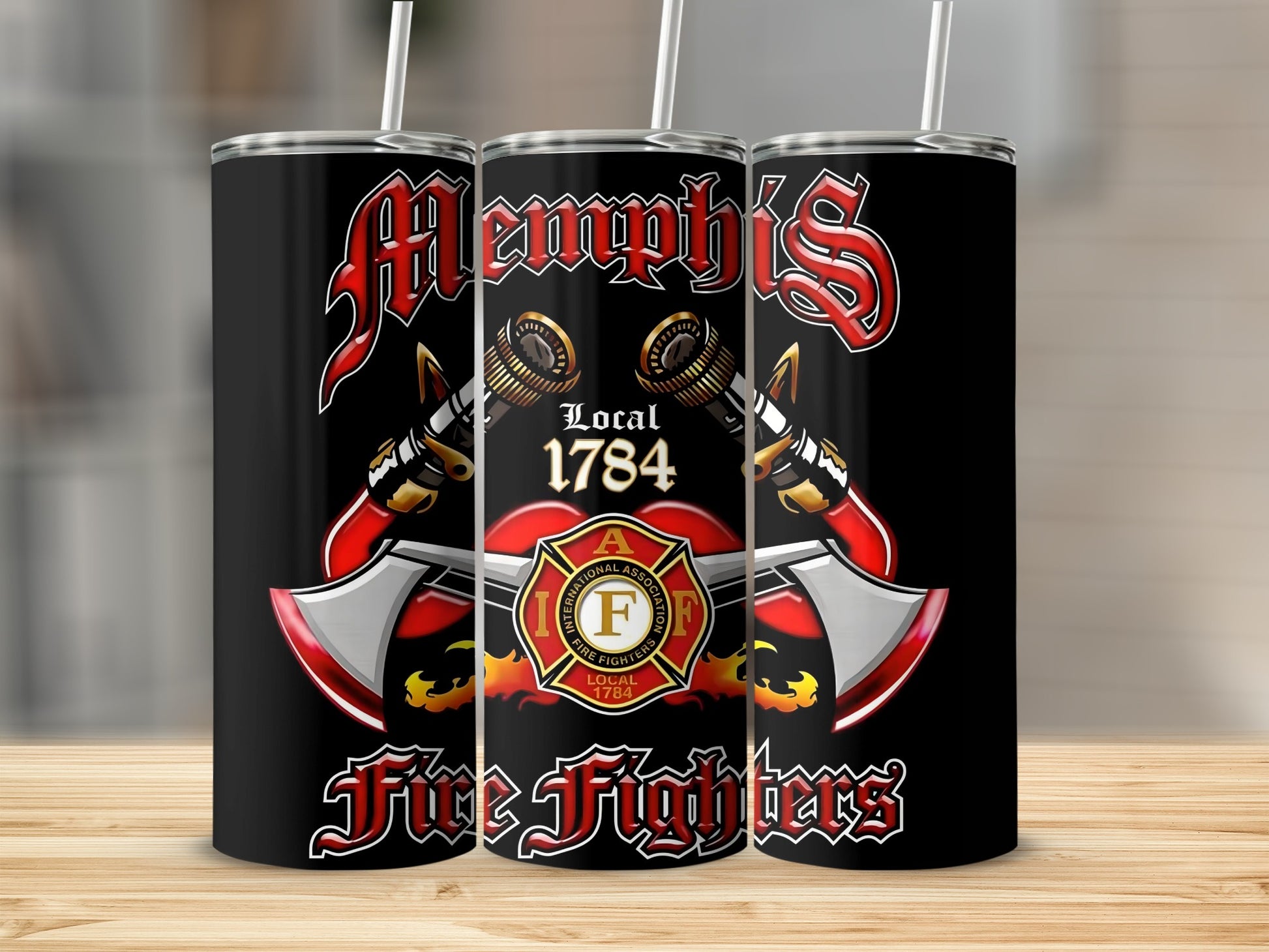 Memphis Local 1784 Fire Fighters Tumbler Cup