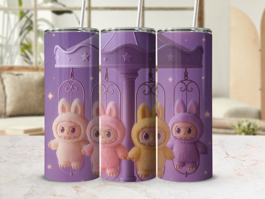Adorable Bunny Character Design Kids Tumbler Cup