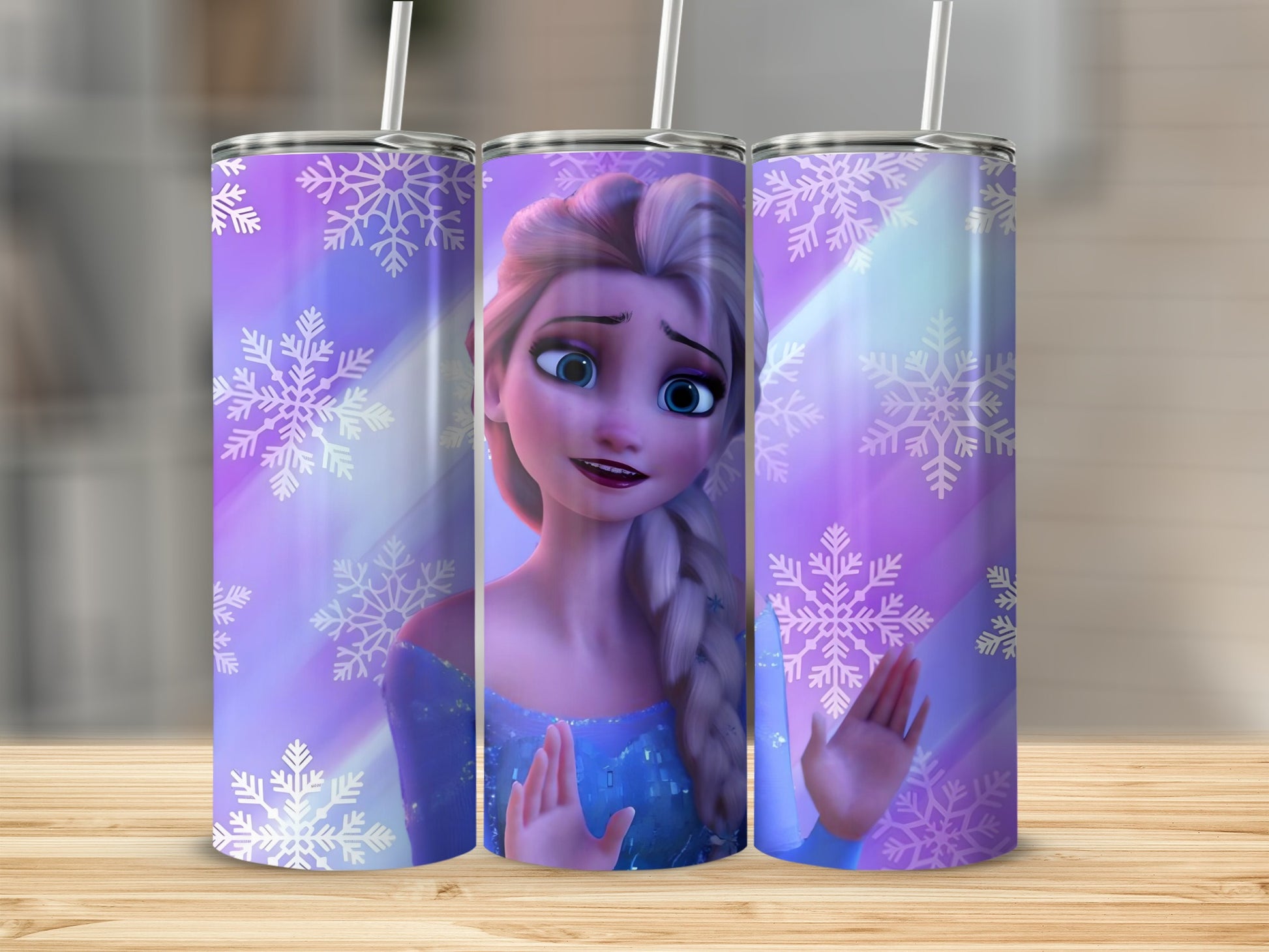 Snowflake and Ice Queen Character Tumbler product
