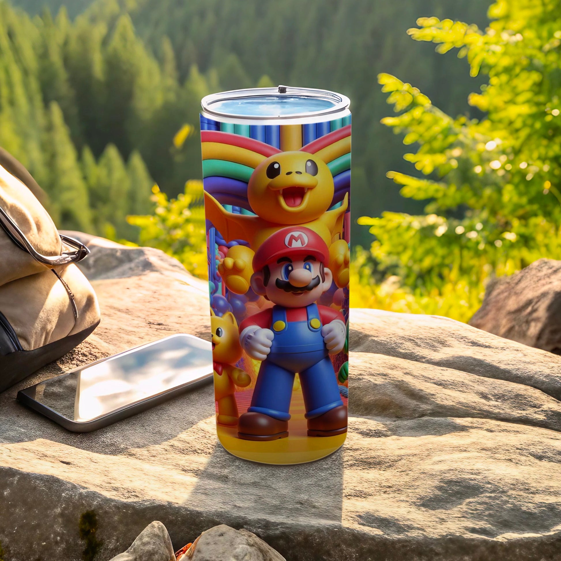 Colorful Animated Character Design Travel Cup