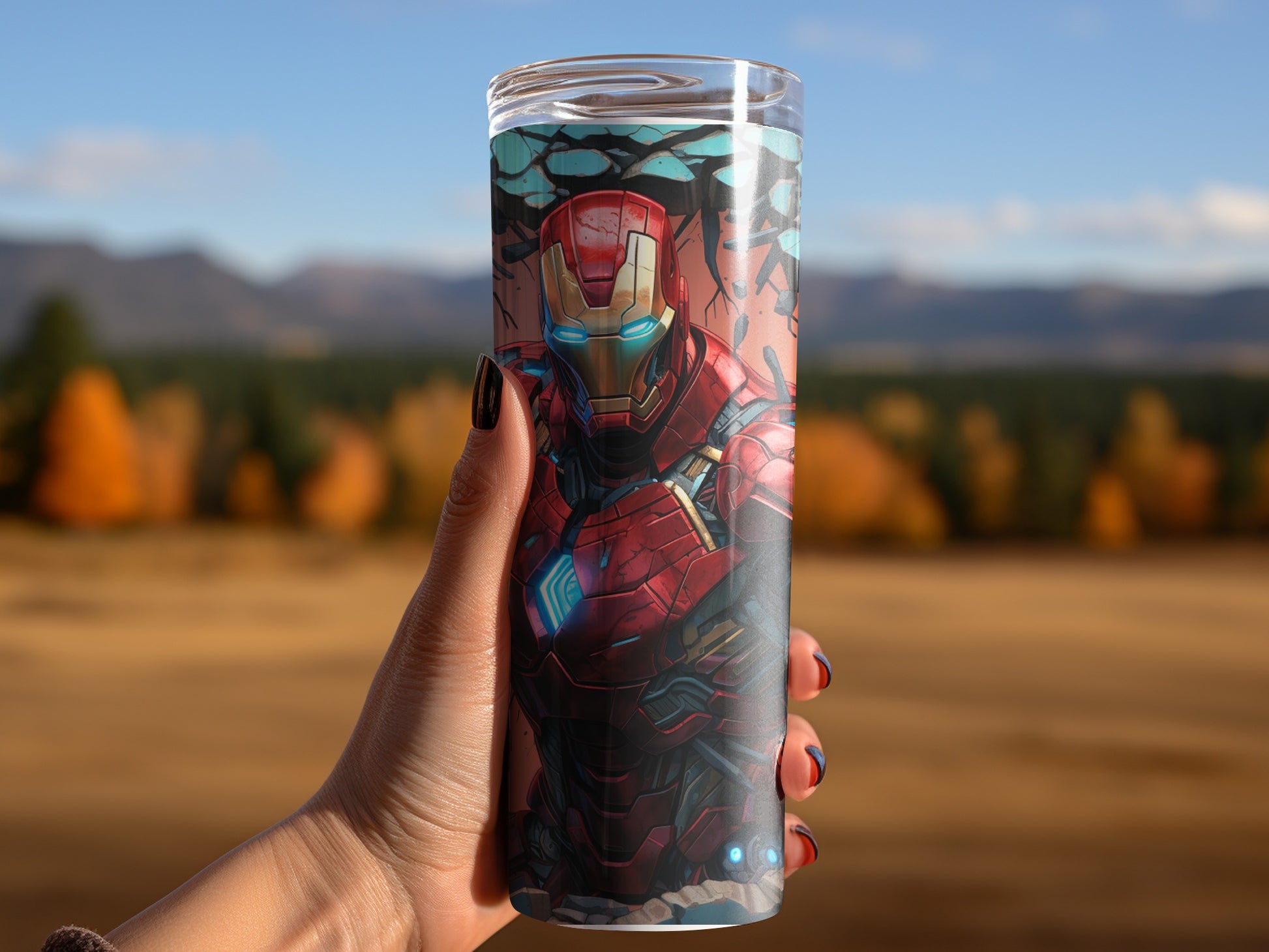 Superhero Inspired Design Insulated Travel Mug